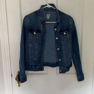 J crew denim jacket. Size XS. Stretchy denim